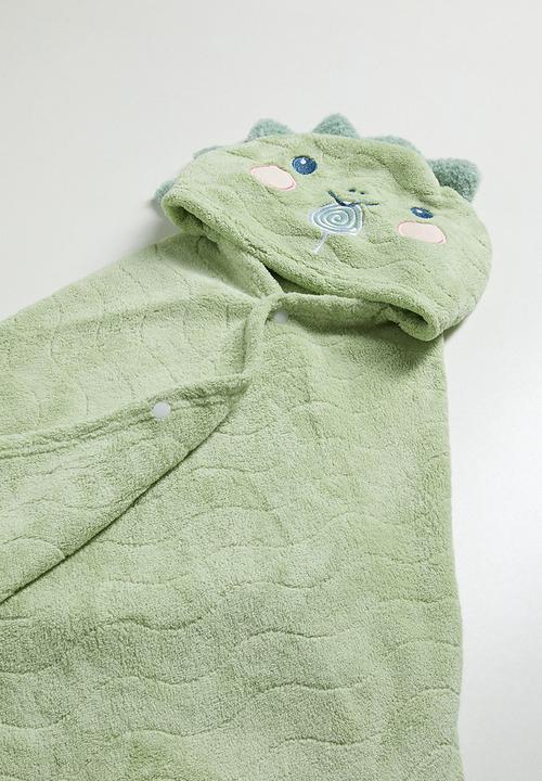Pop Candy - Dino hooded towel - green