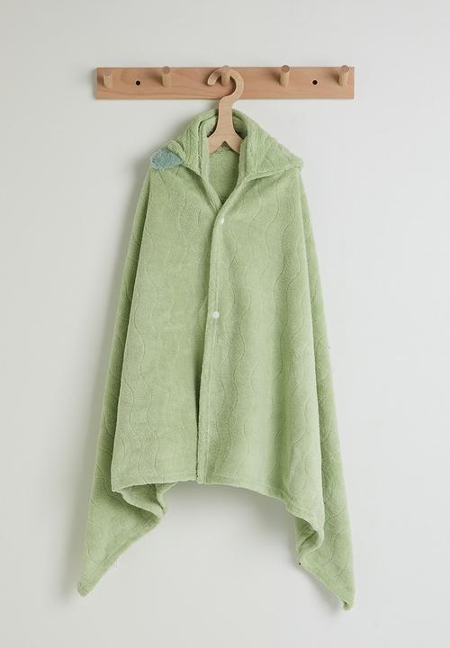 Pop Candy - Dino hooded towel - green