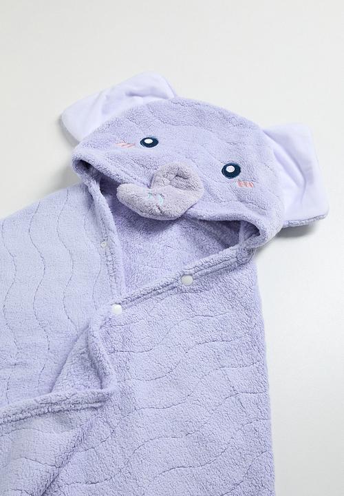 Pop Candy - Elephant hooded towel - blue