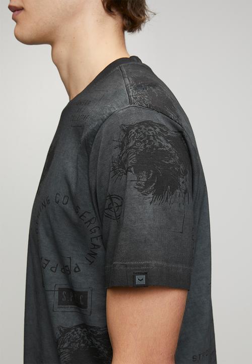 S.P.C.C - Static Blitz Tee  - Dark Grey