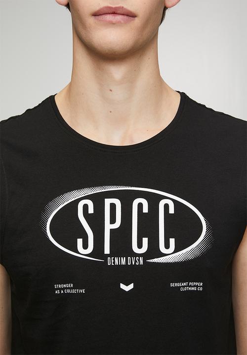 S.P.C.C - Enzo Sleeveless Tee  - Black