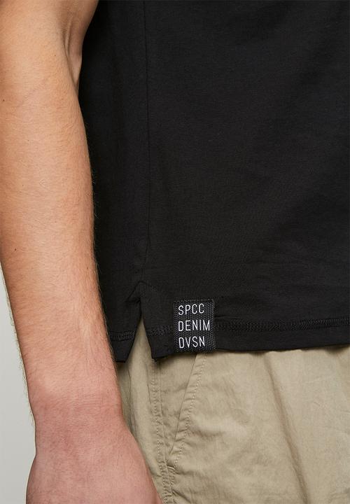 S.P.C.C - Enzo Sleeveless Tee  - Black
