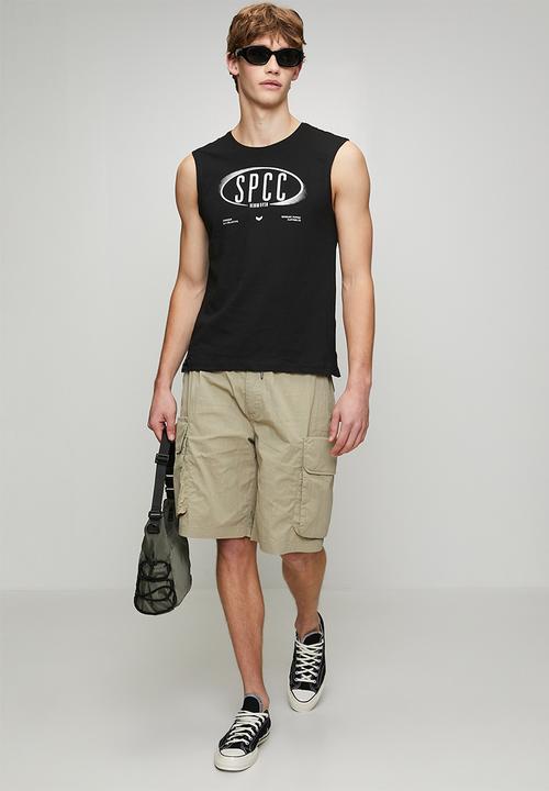 S.P.C.C - Enzo Sleeveless Tee  - Black