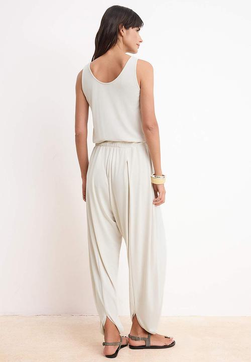 Trendyol - Premium Modal Knit Jumpsuit - Stone