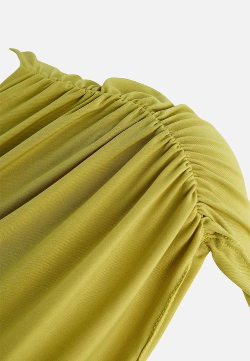 Trendyol - Cape Detail Sleeveless Knit Blouse - Oil Green