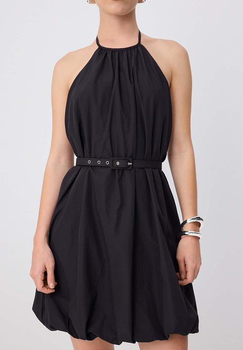 Trendyol - A-Line Mini Dress - Black