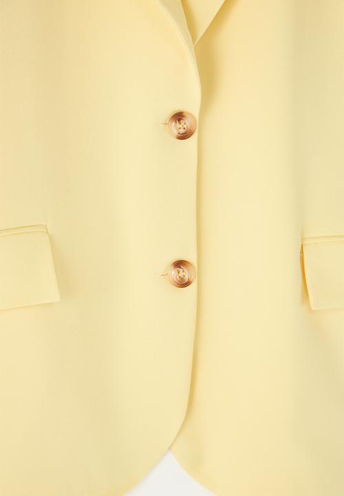 Trendyol - Regular Lined Woven Blazer - Yellow
