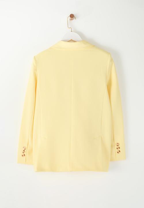 Trendyol - Regular Lined Woven Blazer - Yellow
