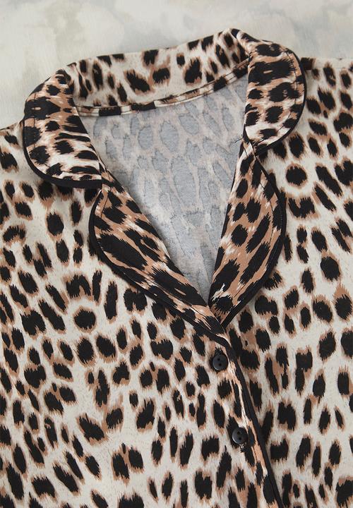 Trendyol - Leopard printed pajama set - brown