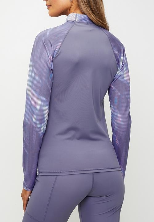 Lizzy - Ladies long sleeve rashvest - purple aura