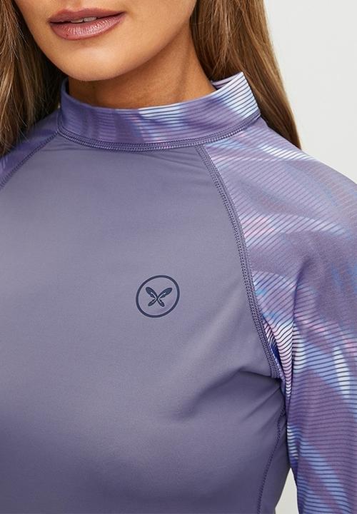 Lizzy - Ladies long sleeve rashvest - purple aura