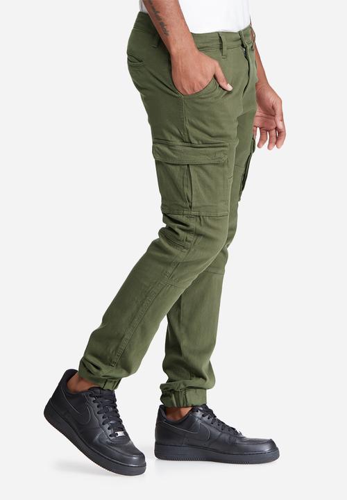 basicthread - Slim cuffed utility pants