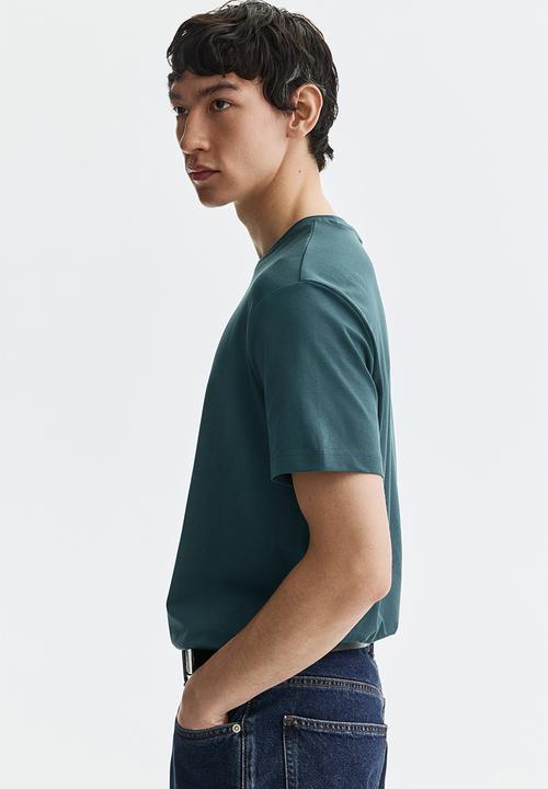 H&M - Coolmax® slim fit t-shirt - dark teal