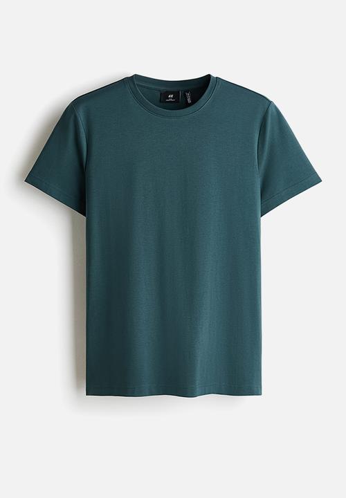 H&M - Coolmax® slim fit t-shirt - dark teal