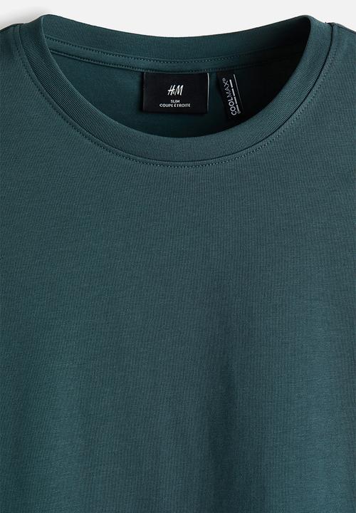 H&M - Coolmax® slim fit t-shirt - dark teal