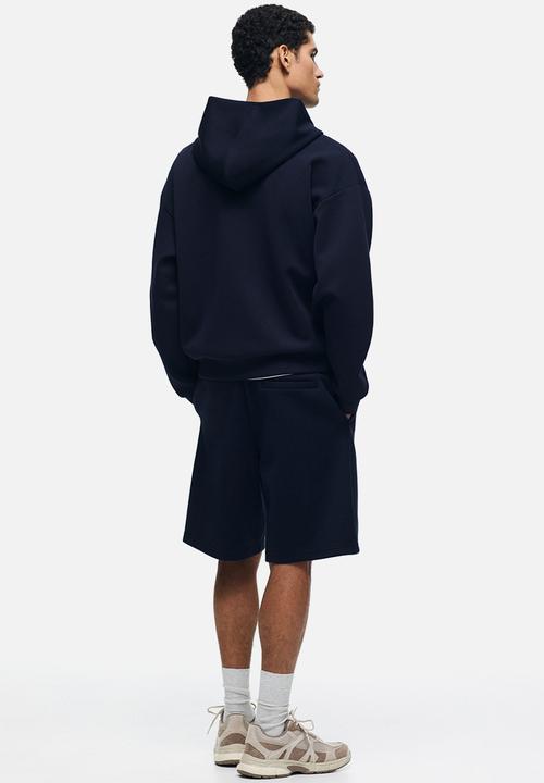 H&M - Relaxed fit interlock shorts - navy blue