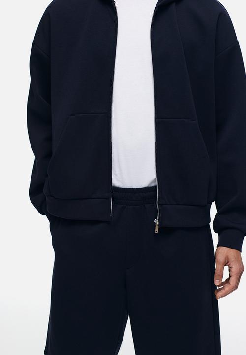 H&M - Relaxed fit interlock shorts - navy blue