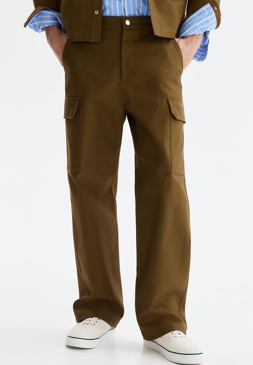 H&M - Relaxed fit cargo trousers - brown