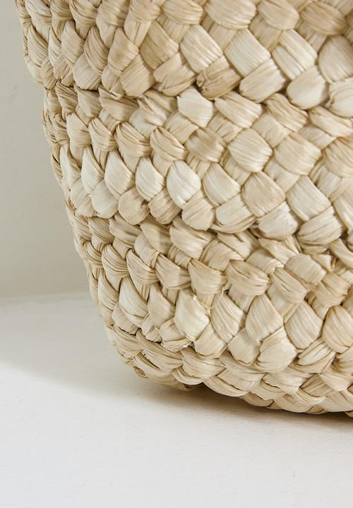 Pop Candy - Straw basket-style hand bag - neutral