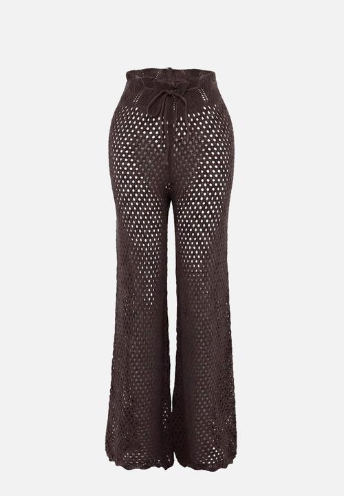Trendyol - Long beach pants - brown