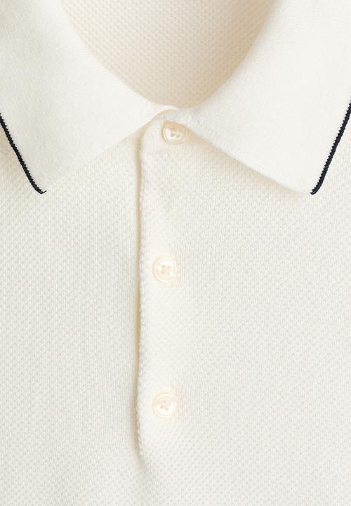 H&M - Slim fit polo shirt - white