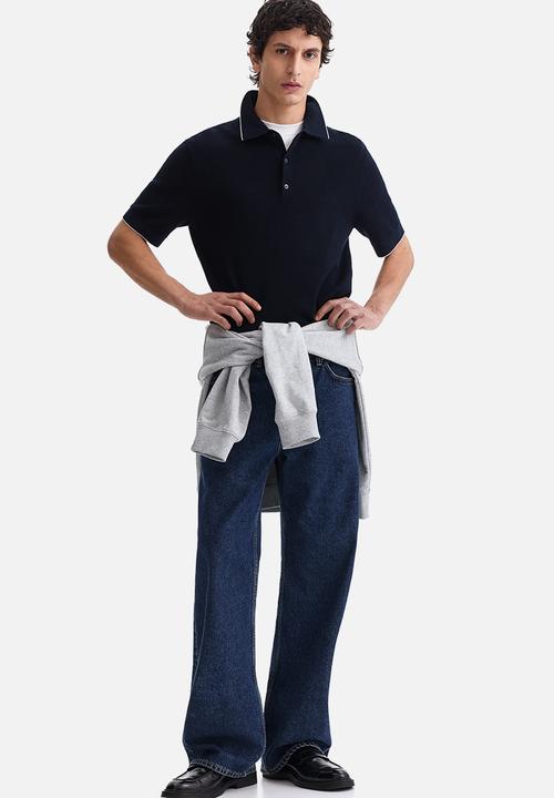 H&M - Slim fit polo shirt - dark blue
