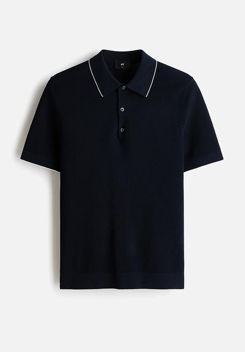 H&M - Slim fit polo shirt - dark blue