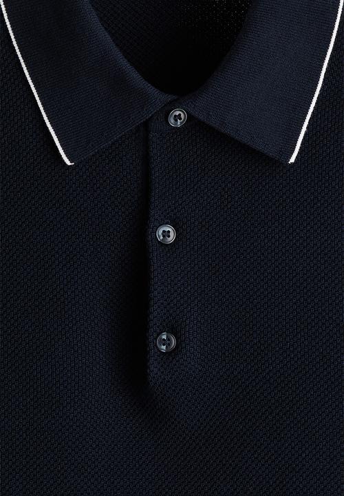 H&M - Slim fit polo shirt - dark blue