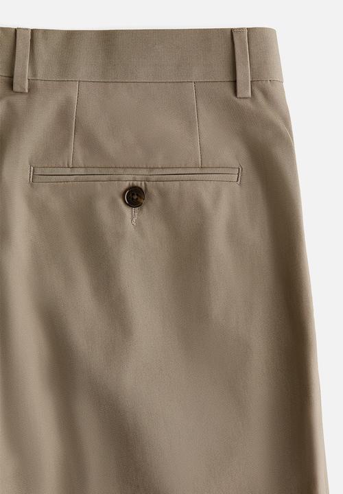 H&M - Regular fit suit trousers - khaki green