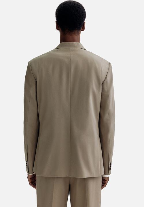 H&M - Regular fit single-breasted jacket - khaki green