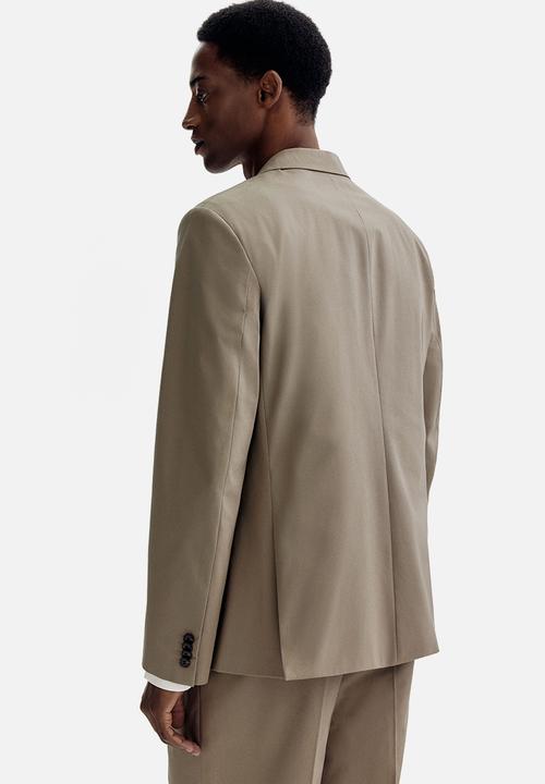 H&M - Regular fit single-breasted jacket - khaki green