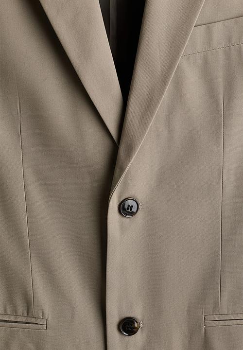 H&M - Regular fit single-breasted jacket - khaki green