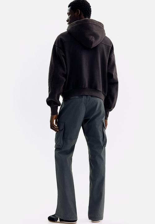 H&M - Regular fit nylon cargo trousers - dark grey