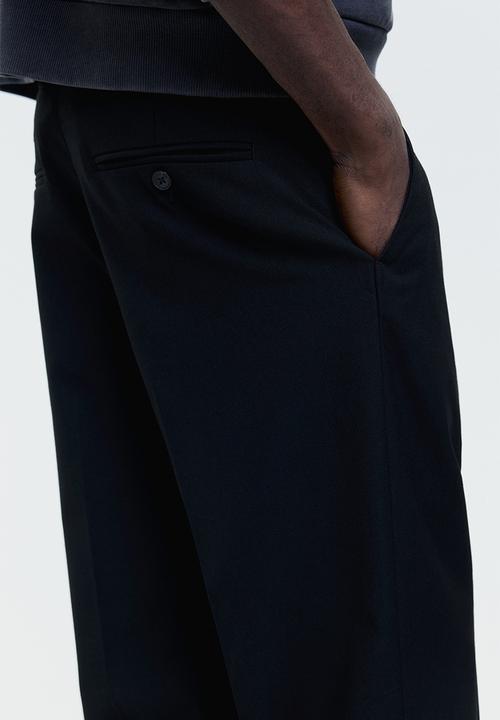 H&M - Regular fit tailored trousers - black