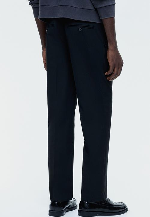 H&M - Regular fit tailored trousers - black