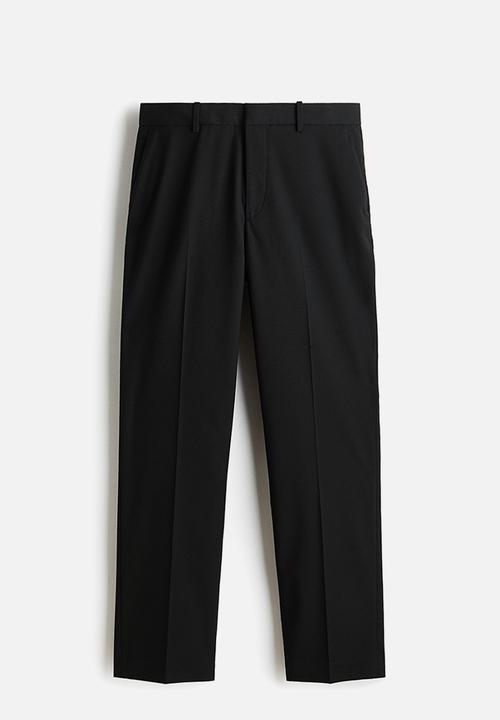 H&M - Regular fit tailored trousers - black