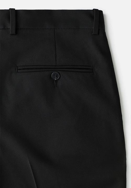 H&M - Regular fit tailored trousers - black
