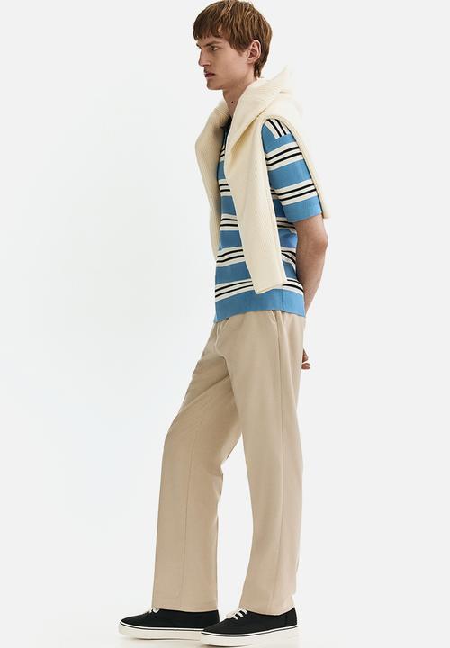 H&M - Regular fit tailored trousers - beige