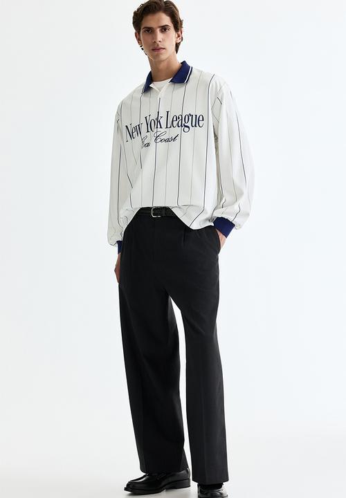 H&M - Loose fit football shirt - white/new york league