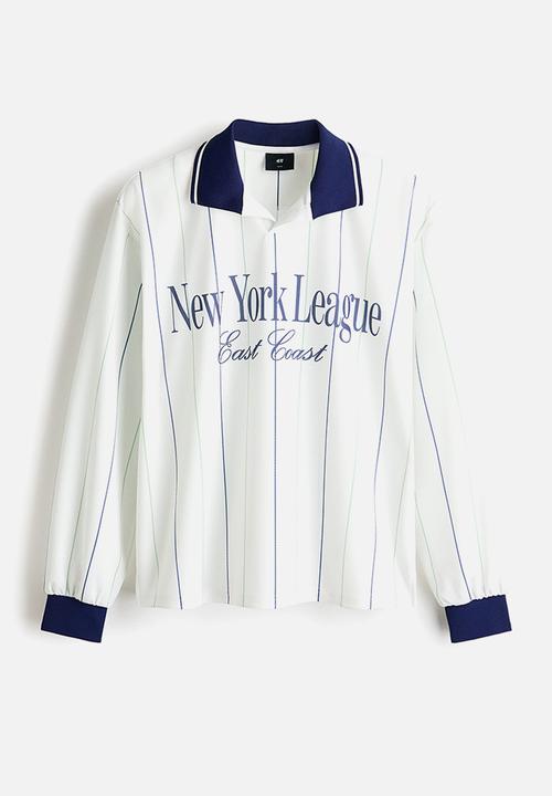 H&M - Loose fit football shirt - white/new york league