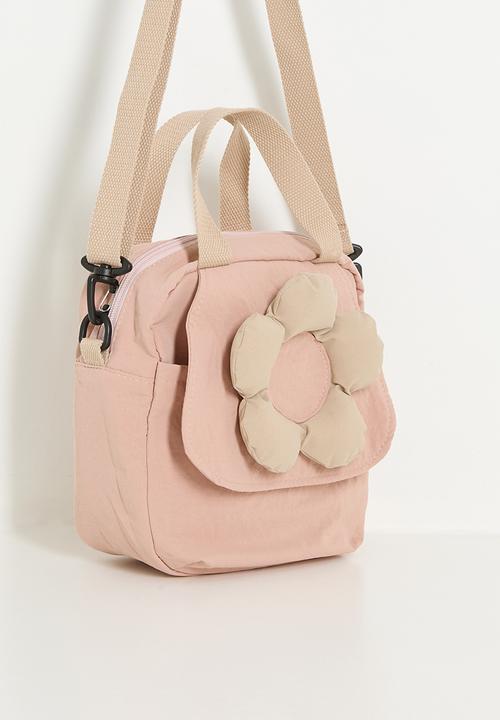 Pop Candy - Padded flower applique backpack - dusty pink