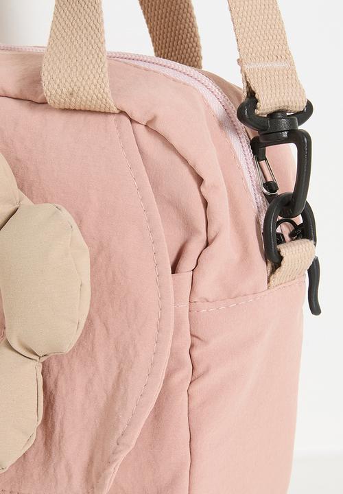 Pop Candy - Padded flower applique backpack - dusty pink