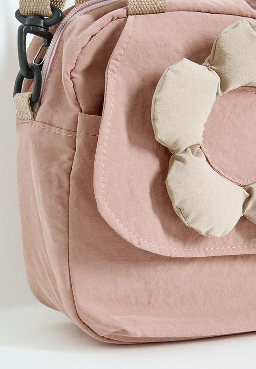 Pop Candy - Padded flower applique backpack - dusty pink