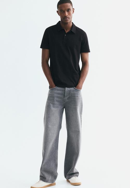 H&M - Coolmax® slim fit polo shirt - black