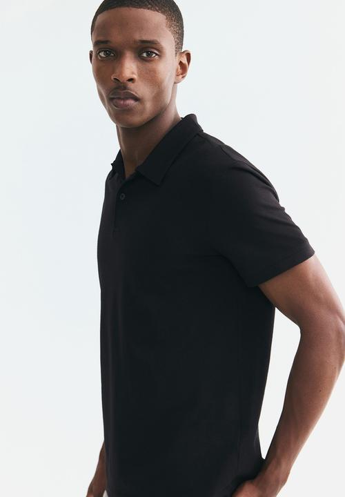 H&M - Coolmax® slim fit polo shirt - black