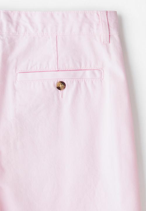 H&M - Relaxed fit chino shorts - light pink
