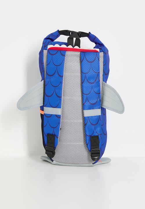 Pop Candy - Mermaid scale pattern 3D fin backpack - blue