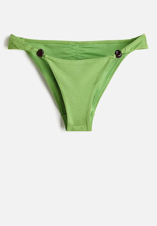 H&M - Cheeky tanga bikini bottoms - green