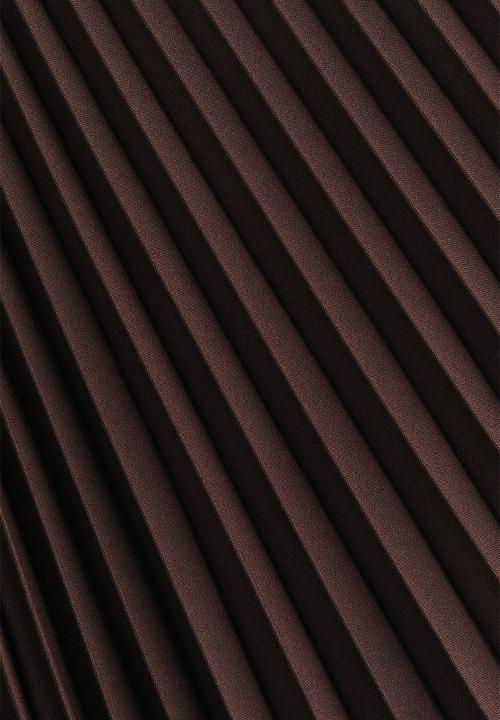 H&M - Pliss? mini skirt - dark brown