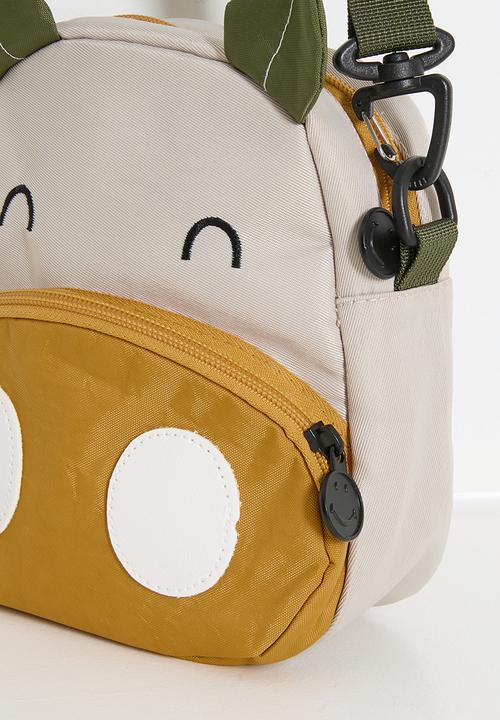 Pop Candy - Cow character sling bag - light beige/multi